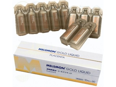 MELSMON Placenta Gold Liquid 10 ml X 30 pcs. For Drinking