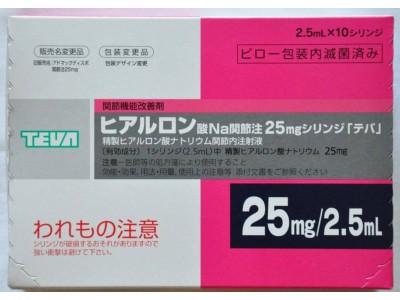 TEVA hyaluronic acid - 10 syrg. 25 mg X 2,5 ml (joint agent)