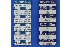 Atorvastatin tablets 10 mg for lowering cholesterol level (statin)