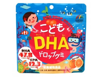 DHA drop gummy: DHA and EPA omega-3 fatty acids for kids from Japan (fish oil, child support)