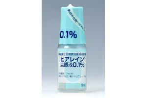 Hyalein ophthalmic solution 0.3% for eye injuries.