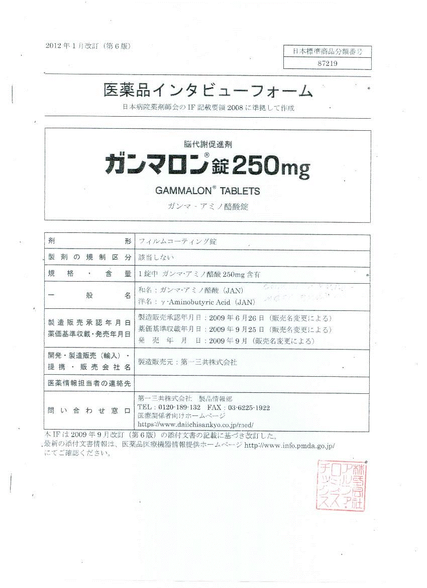 Gammalon Certificate